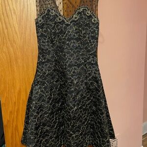 Elegant Black Lace Wedding Dress